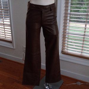 Used GUCCI Women Leather Pant Size 40